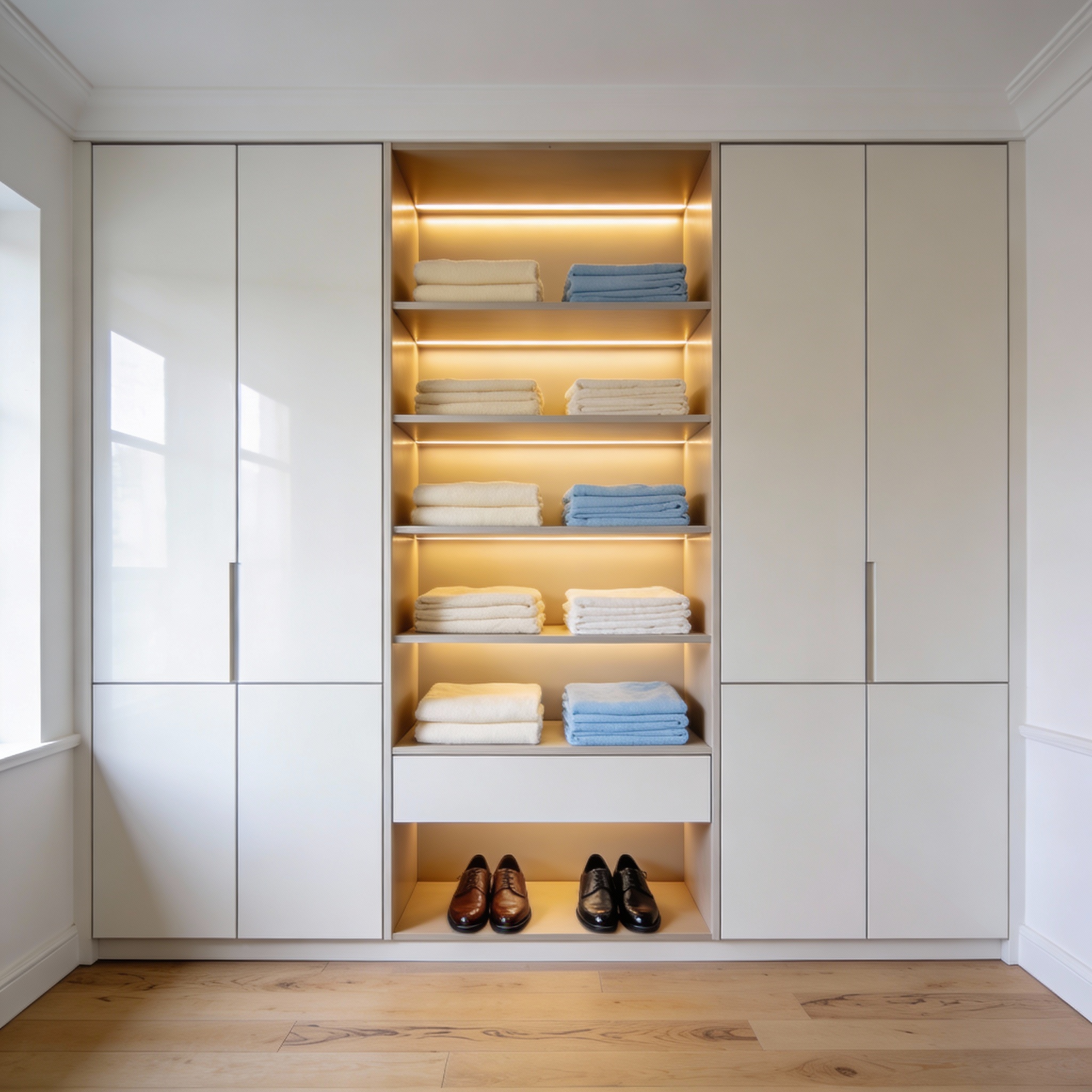 Custom built-in wardrobe interior