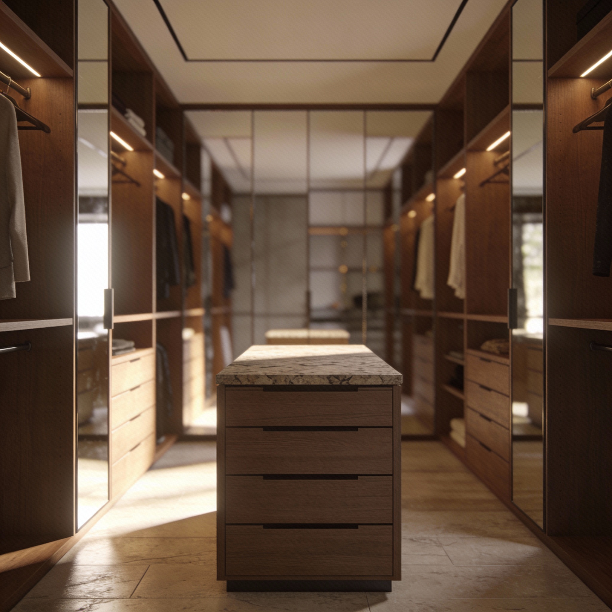 Walk-in wardrobe design